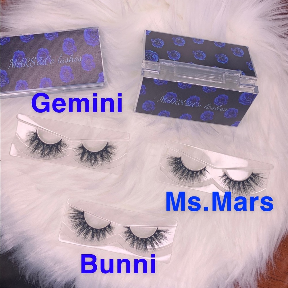 Lashes in 3 different style minks reusable